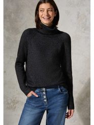 Cecil Golf w kolorze czarnym rozmiar: XL. Czarne swetry Cecil, xl, bez wzorów, z bawełny, bez ramiączek. Za 123.25 zł.