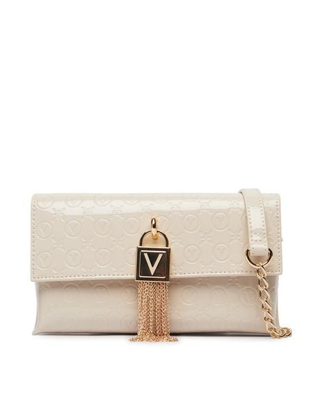 Valentino Torebka Emy Re VBS9IU17VER Écru. Białe listonoszki Valentino, bez wzorów, ze skóry, bez dodatków. Za 286.99 zł.