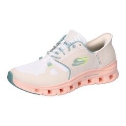 Buty sportowe damskie Skechers Glide step Pro. Białe buty treningowe Skechers, bez wzorów, z meshu, bez zapięcia. Za 490.00 zł.