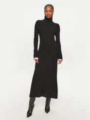PINKO Sukienka dzianinowa Highlander 104470 A278 Czarny Regular Fit. Czarne sukienki Pinko, s, bez wzorów, z dzianiny, bez kołnierzyka, bez ramiączek. Za 1,699.00 zł.