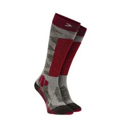 Skarpety narciarskie damskie X-Socks Ski Rider Silver 4.0 Red Grey. Czerwone skarpetki X-Socks, bez wzorów. Za 95.00 zł.
