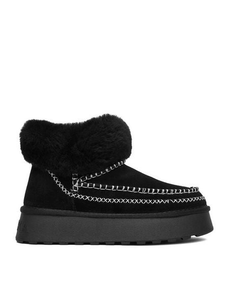 Badura Śniegowce C-IZI-TS6294-01 Czarny. Czarne śniegowce Badura, bez wzorów, ze skóry, bez zapięcia. Za 259.99 zł.