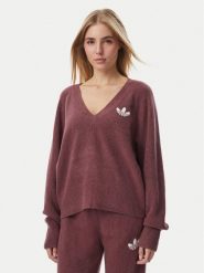 Adidas Sweter Essentials IA4443 Brązowy ciemny Loose Fit. Brązowe swetry adidas, l, bez wzorów, z syntetyku, bez ramiączek. Za 279.99 zł.