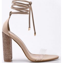 Public Desire - Sandały. Szare sandały Public Desire, z materiału. W wyprzedaży za 119.90 zł.