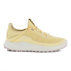 Damskie buty do golfa bez kolców Ecco Core Mesh. Żółte buty treningowe ECCO, na lato, bez wzorów, z meshu, bez zapięcia, na golfa. Za 535.50 zł.