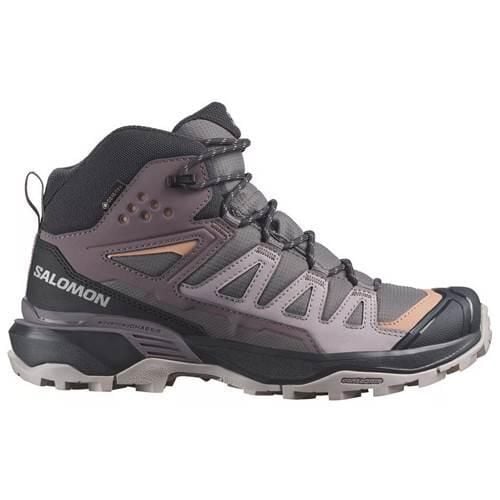 Buty trekkingowe damskie Salomon X Ultra Mid 360 Gtx Gore-tex. Szare buty trekkingowe Salomon, z gore-texu, za kostkę, bez zapięcia. Za 694.00 zł.