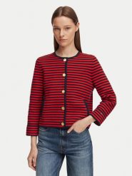 Tommy Hilfiger Kardigan WW0WW50088 Granatowy Regular Fit. Niebieskie swetry Tommy Hilfiger, xs, bez wzorów, z bawełny, bez ramiączek. Za 699.99 zł.