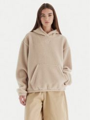 Adidas Bluza Essentials Teddy JW6061 Beżowy Oversize. Brązowe bluzy bez kaptura adidas, l, bez wzorów, z syntetyku, bez kaptura. Za 219.99 zł.