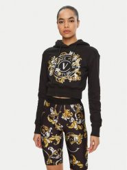 Versace Jeans Couture Bluza 78HAIC01 Czarny Regular Fit. Czarne bluzy Versace Jeans Couture, l, bez wzorów, z bawełny, bez ramiączek, bez kaptura. Za 639.99 zł.