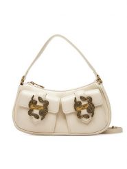Just Cavalli Torebka 79RA4BX1 ZS969 Écru. Torebki klasyczne Just Cavalli, bez wzorów, ze skóry, bez dodatków. Za 579.99 zł.