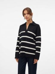 Vero Moda Sweter "Luna" w kolorze kremowo-czarnym rozmiar: M. Brązowe swetry Vero Moda, m, bez wzorów, ze splotem, bez ramiączek. Za 88.02 zł.