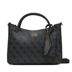 Torebka Guess. Szare torebki klasyczne Guess, z aplikacjami, klasyczne, bez dodatków. Za 639.99 zł.