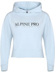Alpine Pro Bluza "Jefewa" w kolorze błękitnym rozmiar: L. Niebieskie bluzy Alpine Pro, l, bez wzorów, z bawełny, bez ramiączek, z kapturem. Za 280.45 zł.