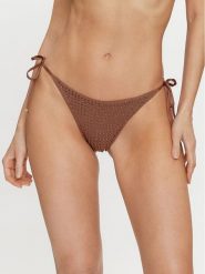 Guess Dół od bikini E4GO06 KC5Z0 Brązowy. Brązowe bikini Guess, z aplikacjami, z syntetyku. Za 399.99 zł.