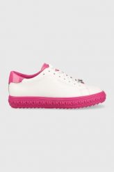 MICHAEL Michael Kors sneakersy skórzane Grove kolor biały. Białe buty sportowe lifestyle MICHAEL Michael Kors, bez wzorów, z gumy, sportowe, bez zapięcia. Za 709.99 zł.