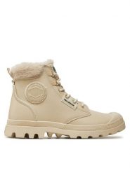 Palladium Trapery Pampa Hi Snow Warm 94380-175-M Biały. Białe traperki Palladium, bez wzorów, ze skóry, bez obcasa, bez zapięcia. Za 469.99 zł.