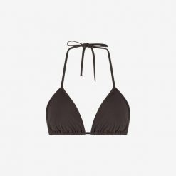Damski premium bikini top trójkątny do pływania & surfingu - Brązowy. Brązowe bikini WALLIEN, bez wzorów, z materiału, sportowe. Za 209.00 zł.