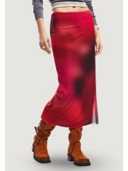 Desigual Spódnica ołówkowa Asmee 26SWFK02 Czerwony Slim Fit. Czerwone spódnice Desigual, m, bez wzorów, z syntetyku, ołówkowe. Za 379.99 zł.