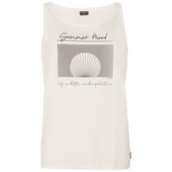 Koszulka damska PROTEST BAY singlet. Białe t-shirty sportowe Protest, bez wzorów, bez ramiączek. W wyprzedaży za 45.00 zł.