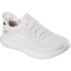 Buty sportowe damskie Skechers Bobs Squad 4 Dire Step. Brązowe trekkingi Skechers, bez wzorów, z tkaniny, bez zapięcia, trekkingowe. Za 390.00 zł.