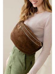 Anna Morellini Skórzana saszetka "Lolanda" w kolorze jasnobrązowym - 36 x 22 x 12 cm rozmiar: onesize. Brązowe nerki i saszetki Anna Morellini, bez wzorów, z materiału, sportowe, bez dodatków. Za 260.99 zł.