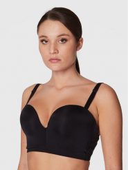 Wonderbra Biustonosz balkonetka WB000BHM Czarny. Czarne biustonosze Wonderbra, bez wzorów, z syntetyku. Za 299.99 zł.