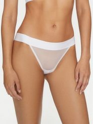 DKNY Figi klasyczne DK8945 Biały. Białe figi DKNY, bez wzorów, z syntetyku. Za 149.99 zł.