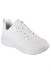 Buty do chodzenia damskie Skechers Bobs Buno How Sweet. Białe buty treningowe Skechers, bez wzorów, z materiału, bez zapięcia, trekkingowe. Za 319.99 zł.