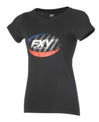 Koszulka damska Force XV ovale. Czarne t-shirty sportowe FORCE XV, xl, bez wzorów, z materiału, bez ramiączek, na fitness i siłownię. Za 89.00 zł.
