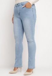 Niebieskie Jeansy Skinny z Ozdobnymi Przetarciami Neveloria. Niebieskie jeansy Born2be, uniwersalny, bez wzorów, z jeansu, eleganckie. Za 79.99 zł.