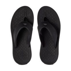 Japonki plażowe dla dorosłych Quiksilver Layover Travel. Czarne japonki Quiksilver, bez wzorów. Za 114.00 zł.