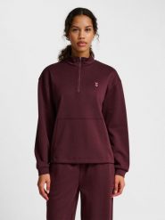 Damska bluza rozpinana do połowy Hummel Soft. Brązowe bluzy Hummel, na jesień, xs, bez wzorów, z elastanu, bez kaptura, na golfa. Za 243.00 zł.