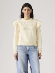 Levi's Sweter w kolorze kremowym rozmiar: XXL. Brązowe swetry Levi's, s, bez wzorów, bez ramiączek. Za 127.35 zł.