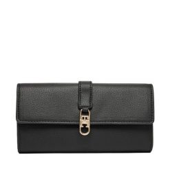 Portfel Tommy Hilfiger. Czarne portfele Tommy Hilfiger, bez wzorów. Za 289.99 zł.