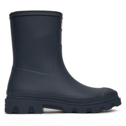 Kalosze Hunter. Niebieskie kalosze Hunter, bez wzorów, bez zapięcia. Za 369.99 zł.