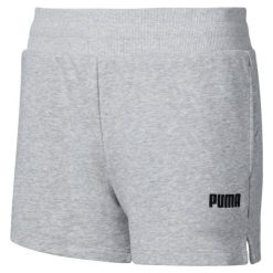 Krótkie spodenki damskie Puma ESS. Czarne szorty sportowe Puma, bez wzorów, z dresówki, na fitness i siłownię. Za 103.99 zł.