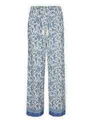 Vero Moda Spodnie "Milan" w kolorze niebieskim rozmiar: XS. Niebieskie spodnie materiałowe Vero Moda, z aplikacjami, z materiału. Za 57.20 zł.