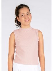 Blue Effect Top w kolorze jasnoróżowym rozmiar: 164. Różowe topy Blue Effect, bez wzorów, z bawełny, bez kołnierzyka, bez ramiączek. Za 61.46 zł.