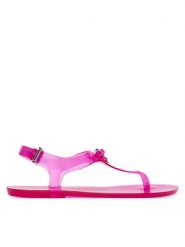 MICHAEL Michael Kors Sandały 40S6EVFA2Q Różowy. Czerwone sandały MICHAEL Michael Kors, bez wzorów, z syntetyku, bez obcasa, na płaskiej podeszwie, bez zapięcia. Za 479.99 zł.