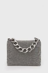 Patrizia Pepe torebka kolor srebrny. Szare shopper bag Patrizia Pepe, bez wzorów, bez dodatków. Za 1,089.90 zł.