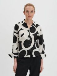 Someday Koszula "Zirveli" w kolorze czarno-białym rozmiar: 40. Białe koszule someday., bez wzorów, z bawełny, bez kołnierzyka, bez ramiączek. Za 173.99 zł.