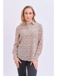 Marks & Spencer Koszula w kolorze jasnobrązowo-czarnym rozmiar: 44. Brązowe koszule Marks & Spencer, bez wzorów, bez kołnierzyka, bez ramiączek. Za 61.46 zł.