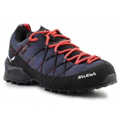 Buty Salewa Wildfire 2 61405-3965 niebieskie. Niebieskie buty trekkingowe z syntetyku, bez zapięcia. Za 962.61 zł.