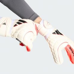 Rękawice Bramkarskie Copa Match Fingersave Junior. Białe rękawiczki adidas, bez wzorów, sportowe. Za 179.00 zł.