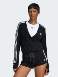 Adidas Sweter Adidas x Jennie Knitted Wrap LD8933 Czarny Slim Fit. Czarne swetry adidas, s, bez wzorów, z syntetyku, bez ramiączek. Za 439.99 zł.
