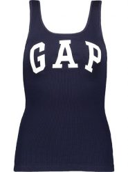 GAP Top w kolorze granatowym rozmiar: XXL. Niebieskie topy GAP, xxl, bez wzorów, prążkowane, bez kołnierzyka, bez ramiączek. Za 43.99 zł.