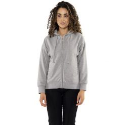 Bluza z bawełna z kaptur na czas wolny na co dzień. Szare bluzy LEONE 1947 APPAREL, bez wzorów, z bawełny, bez kaptura, na fitness i siłownię. W wyprzedaży za 191.56 zł.