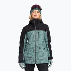 Kurtka snowboardowa damska ROXY Stated. Zielone kurtki narciarskie Roxy, s, bez wzorów, z materiału, bez kaptura, snowboardowy, primaloft. Za 1,330.95 zł.