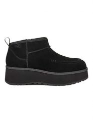 UGG Skórzane botki "Cityfunc Ultra Mini" w kolorze czarnym rozmiar: 38. Czarne botki UGG, bez wzorów, z materiału, bez obcasa, na platformie, bez zapięcia. Za 716.25 zł.