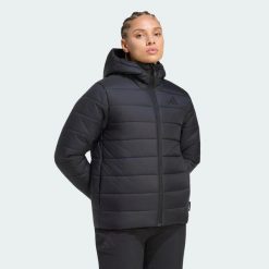 Kurtka z kapturem z ociepleniem CLIMAWARM Terrex Multi Essentials. Czarne kurtki adidas, l, bez wzorów, z materiału, klasyczne, z kapturem. Za 439.00 zł.